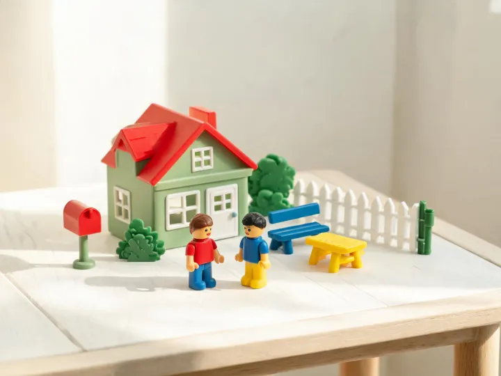 Role-play collectible toy scene